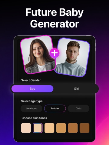 Future Baby Generator: Cosplay iPad screenshot