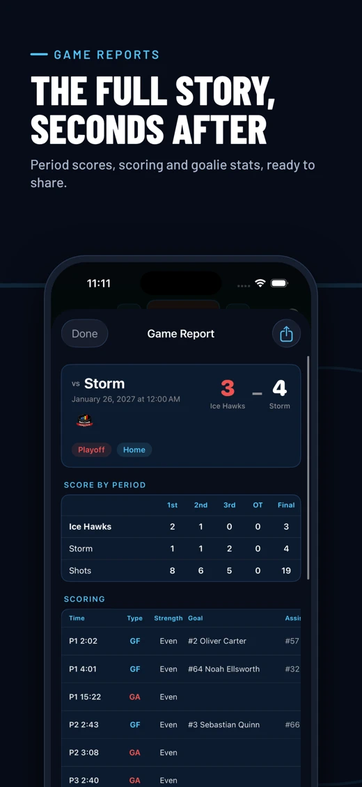 BackCheck Labs Hockey Stats screenshot 8