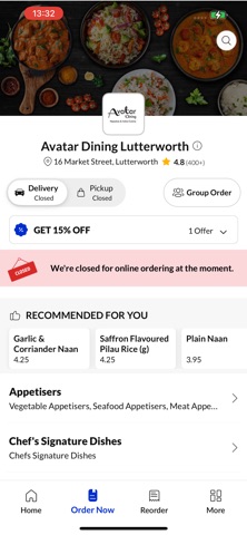 Avatar Dining. Screenshot 2 of 4