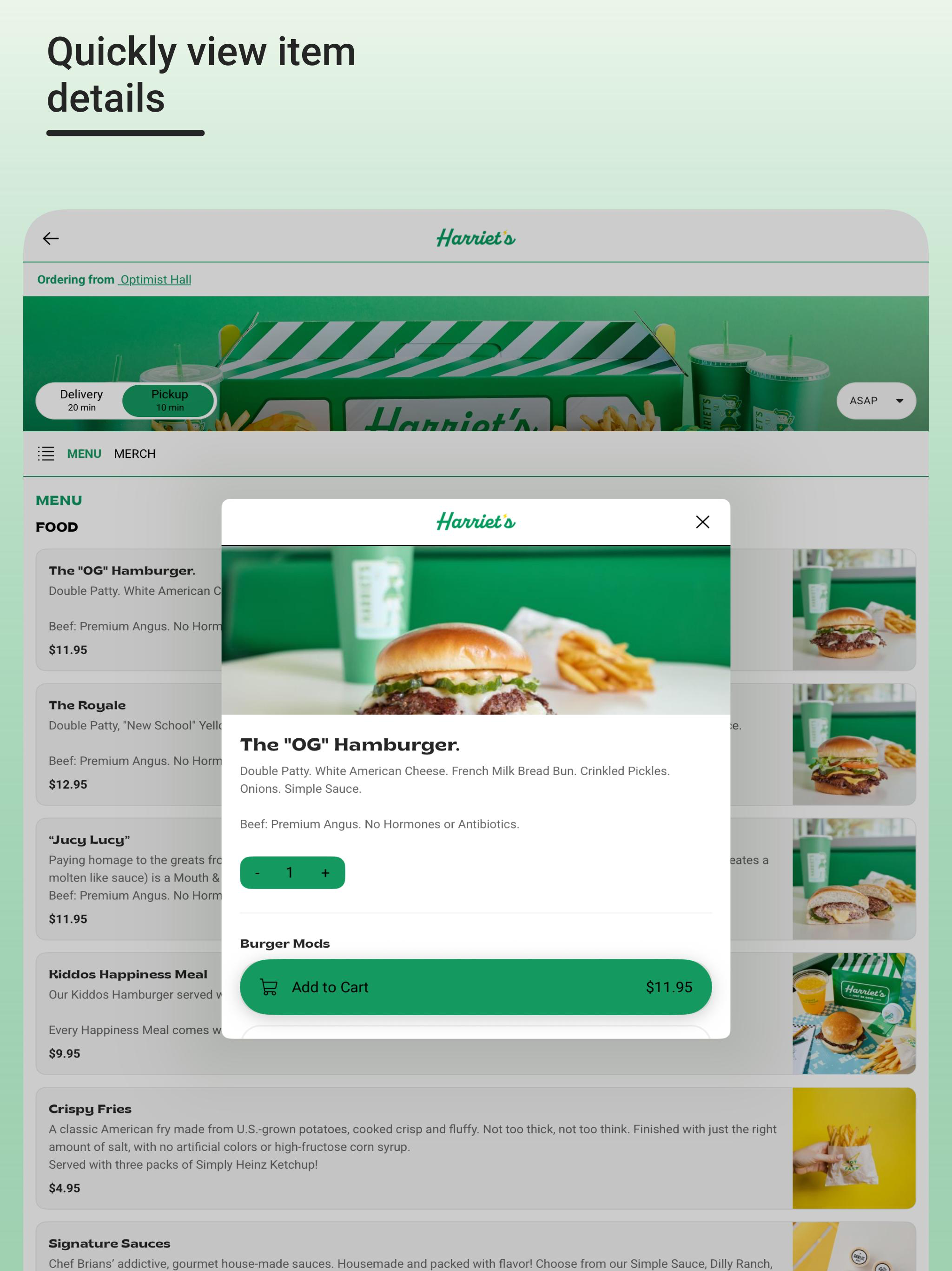 Harriet's Hamburgers
