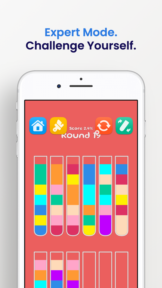 #3. Color Ball Sort Puzzle - (iOS) By: Gino Guerra