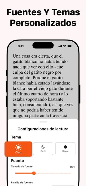 Lector y Abridor de ePub iPhone screenshot 2