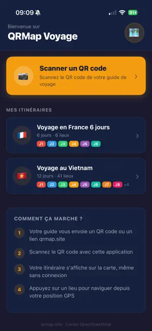 QRMap Voyage screenshot 1