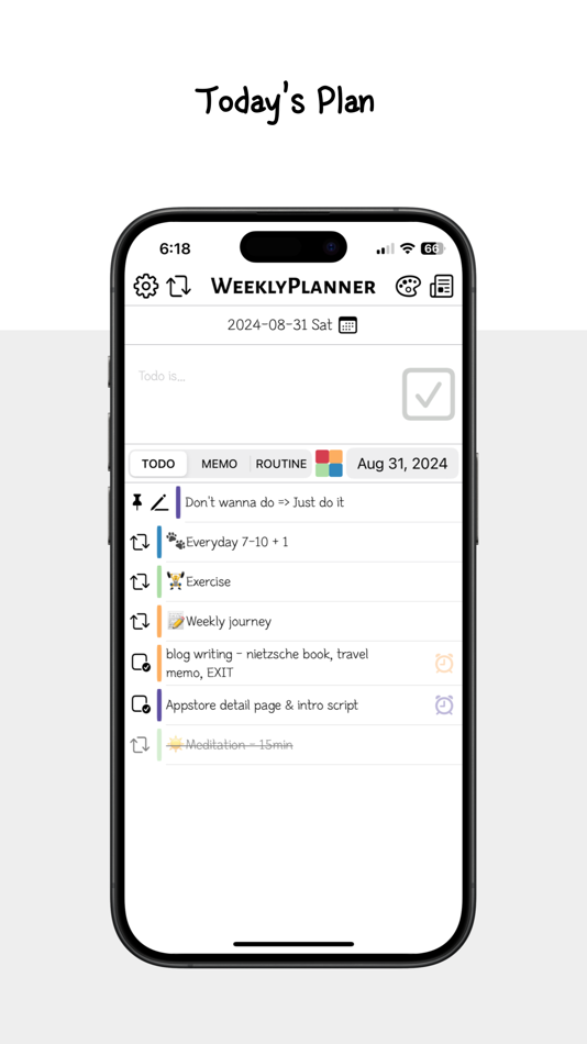 #1. Weekly Planner - Todo, Routine (macOS) 由: Ans (KR)