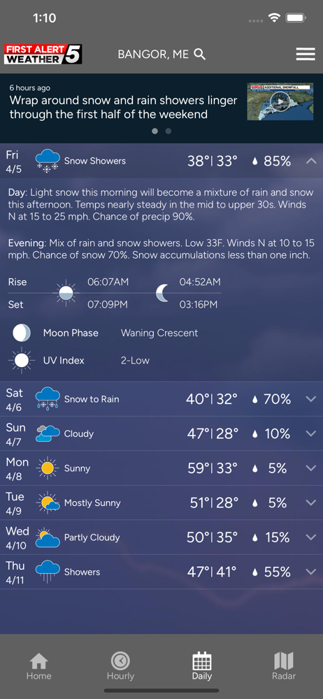 WABI TV5 Weather App screenshot 3