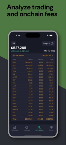 Warp Portfolio Tracker screenshot