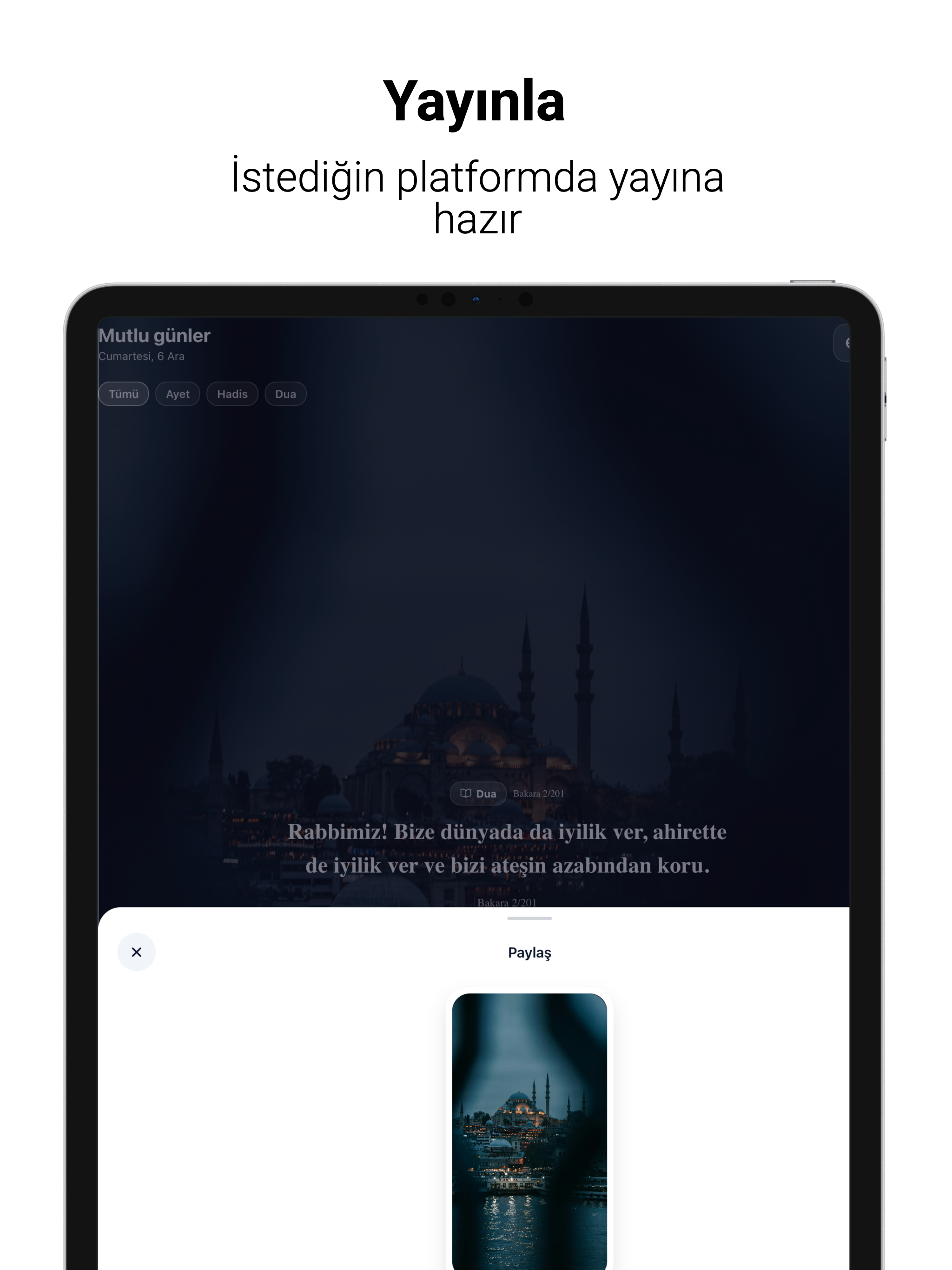 Günlük Ayet Hadis Dua