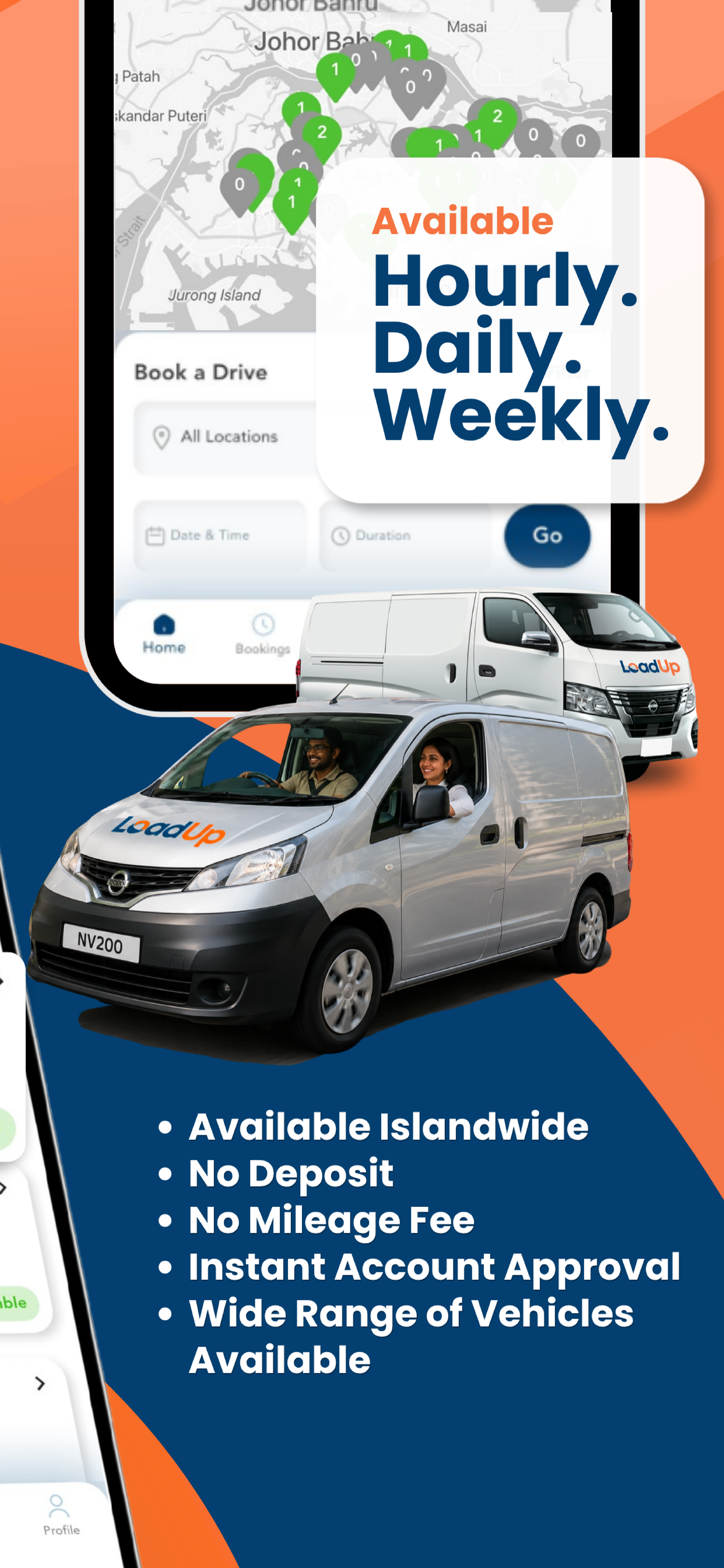 LoadUp SG- Hourly Van Rental screenshot 2