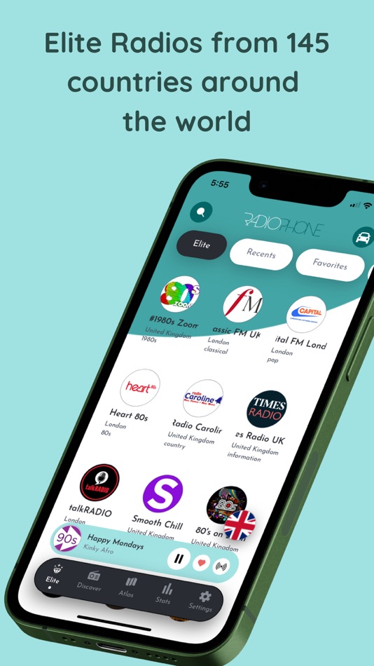 #1. RadioPhone: Live Radio Station (iOS) Podle: George Blu