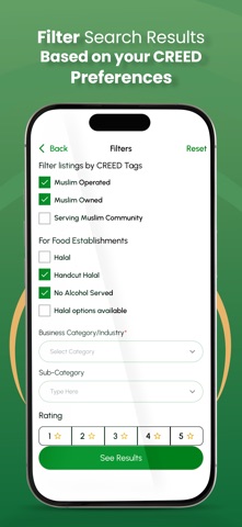 CREED Muslim Commerce Platform screenshot