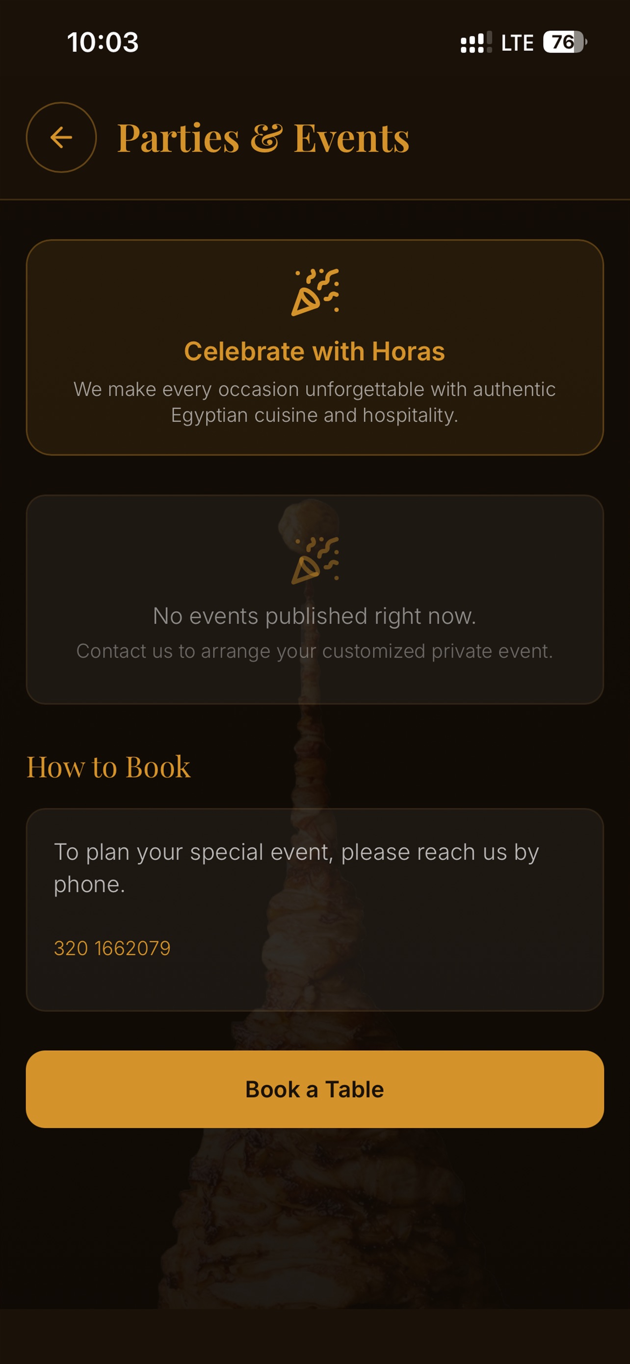 Screenshot 1 of Horas Social Food