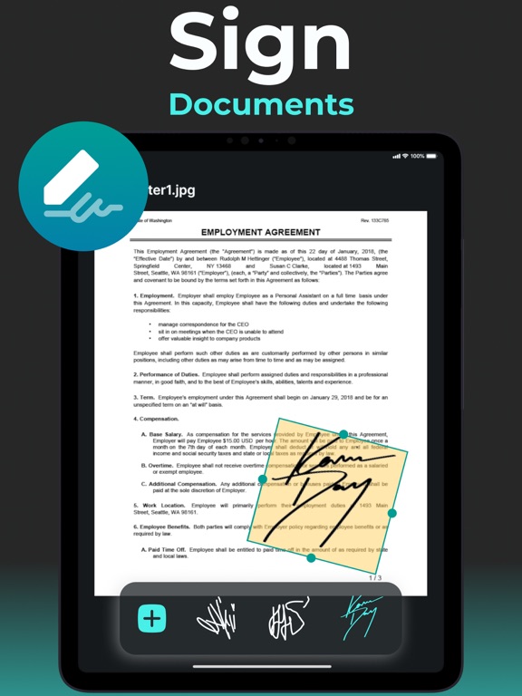 Scan Print - PDF Scanner APP iPad screenshot 3 - Productivity app