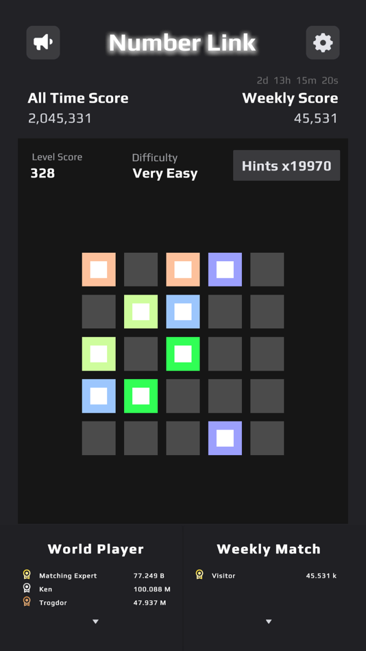 #2. Number Link - color matching (iOS) 来自: The Wings Mission Limited