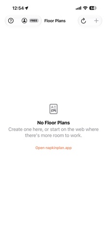 Napkin Plan: Floor Planner iPhone screenshot