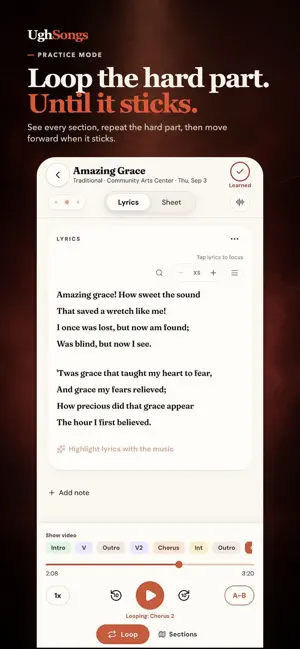 UghSongs screenshot 2