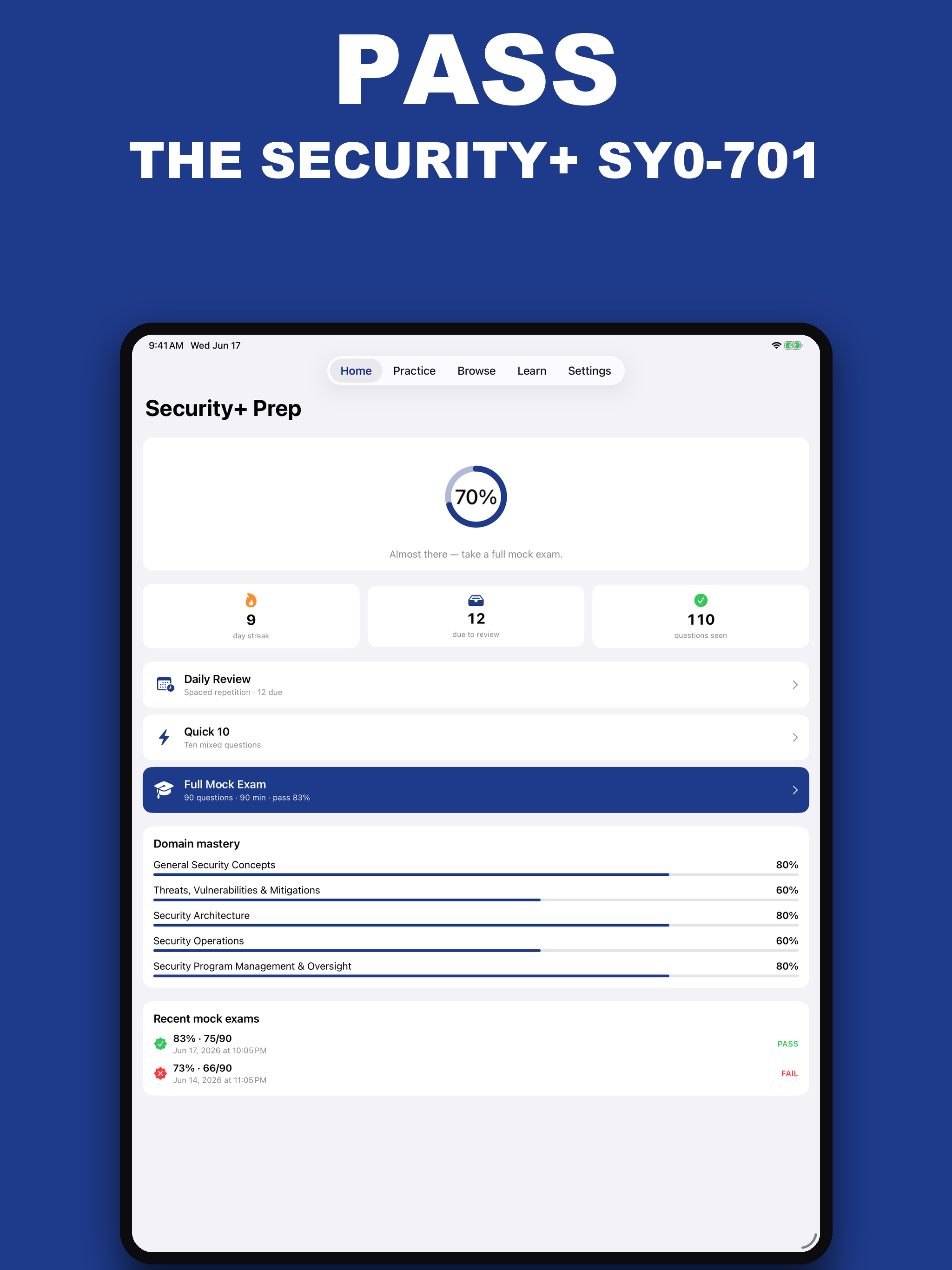 CompTIA Security+ Prep SY0-701