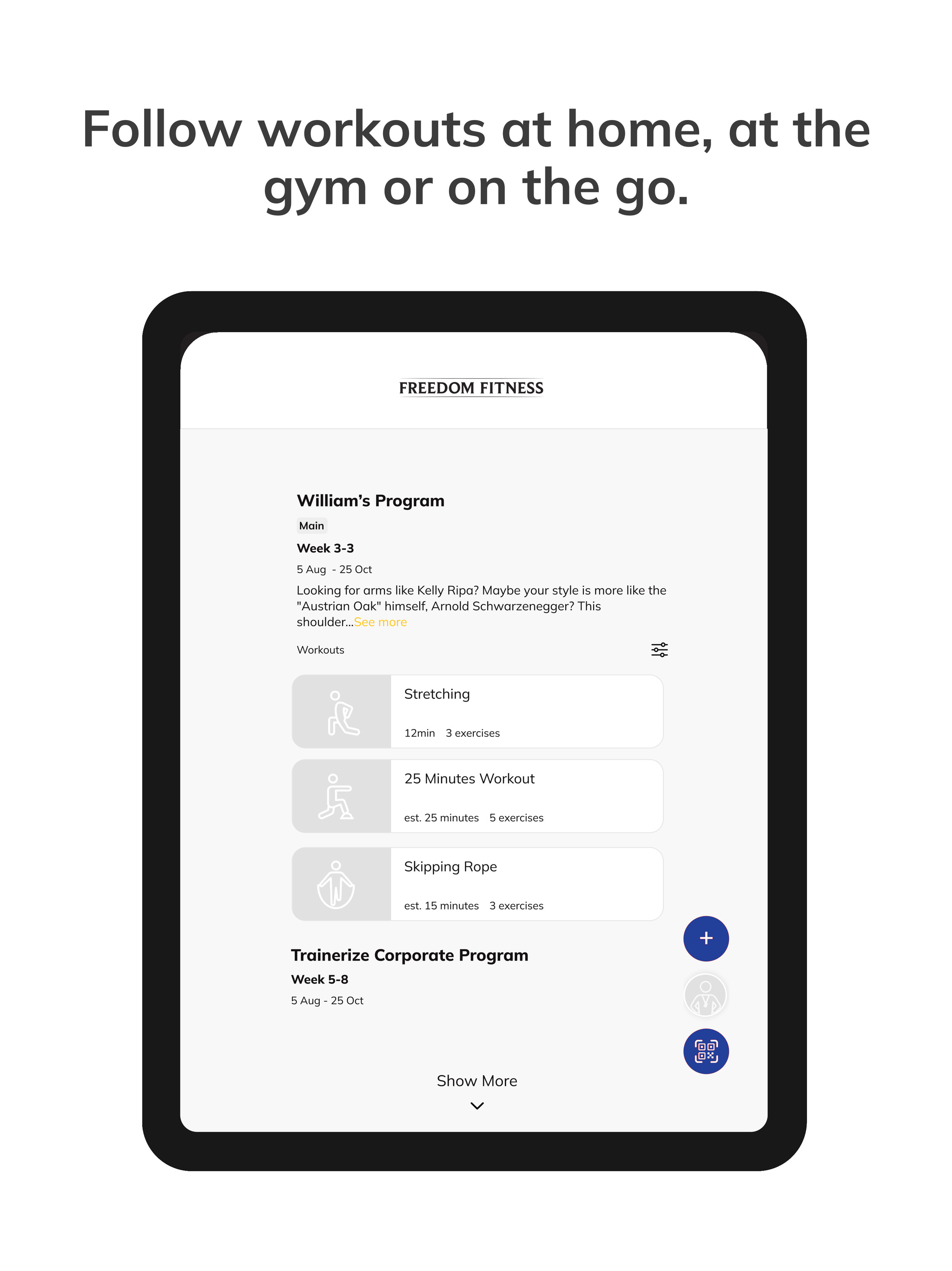 Freedom Fitness App