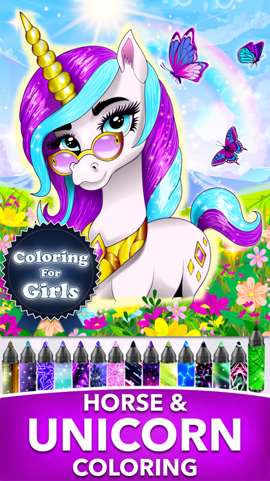 PONY Coloring Pages for Girls Screenshot
