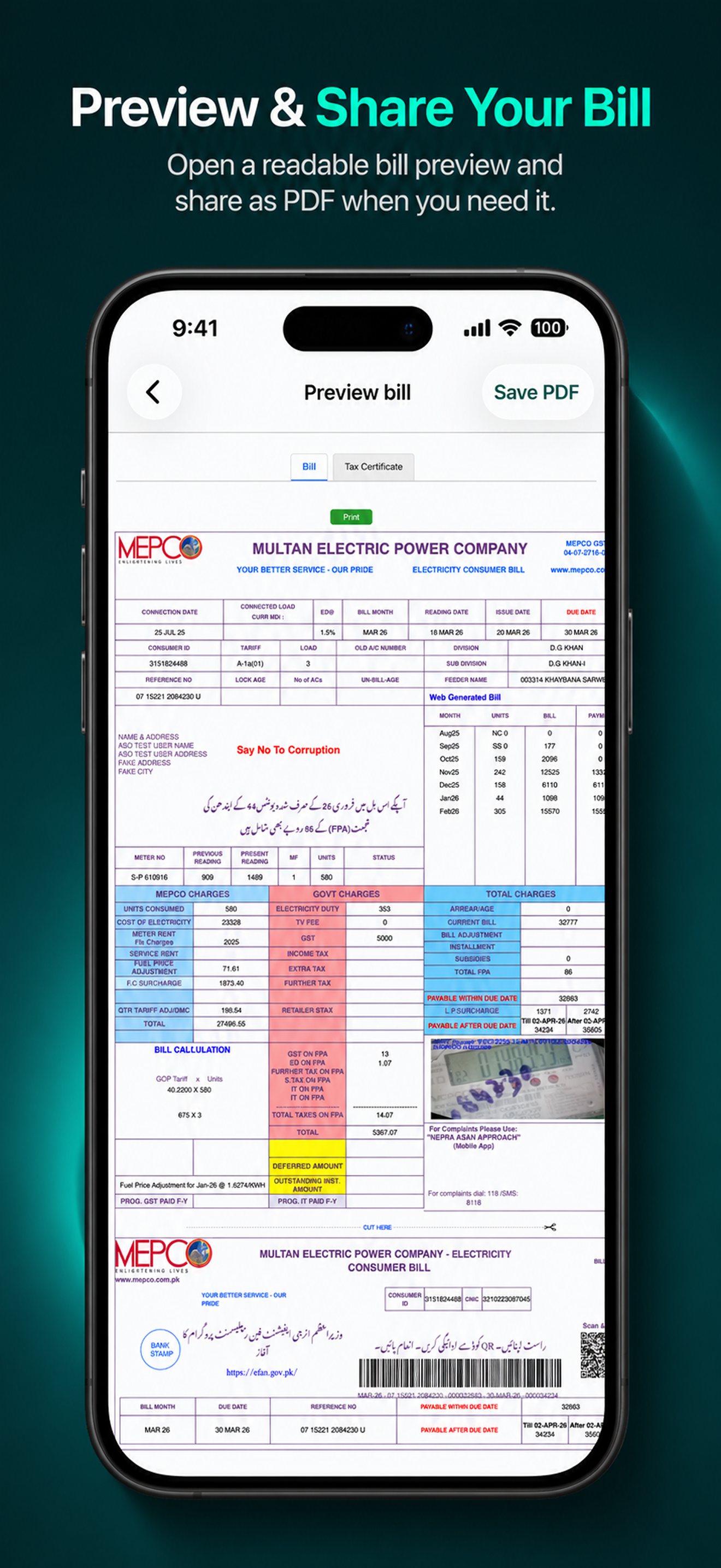 WAPDA Bill Check