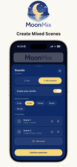 MoonMix: Sleep Sound Mixer screenshot 4
