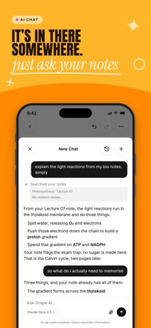 Grape: AI Notes Screenshot 1 of 10