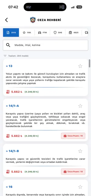 Trafik Rehberi – Ceza&Mevzuat iPhone screenshot 1