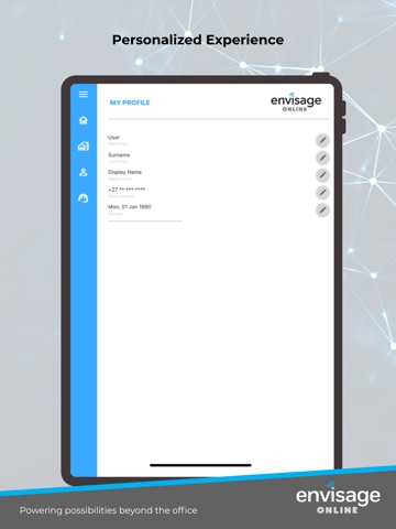 Envisage Online iPad screenshot