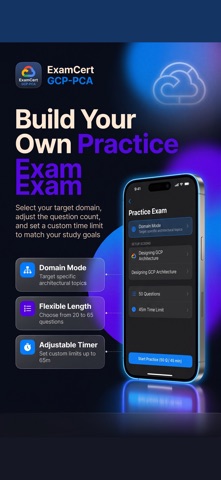 GCP-PCA Prep 2026 ® ExamCert iPhone screenshot