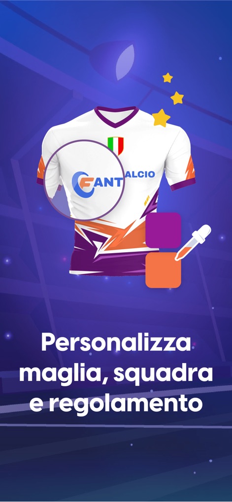 Leghe Fantacalcio® Serie A - This tool allows users to personalize their team's jersey with custom colors and logos, ensuring a unique identity within the league.