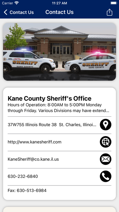 Kane County Sheriff IL iPhone screenshot 3 - Reference app