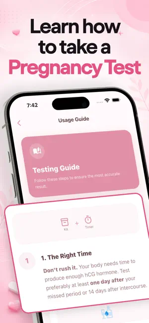 Pregnancy Test Guide & Results screenshot 3