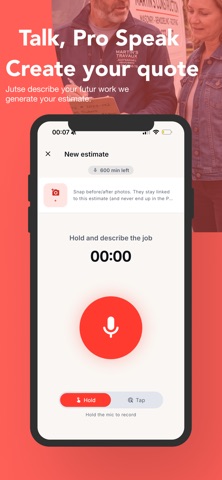 Pro Speak: AI Estimate Invoice screenshot