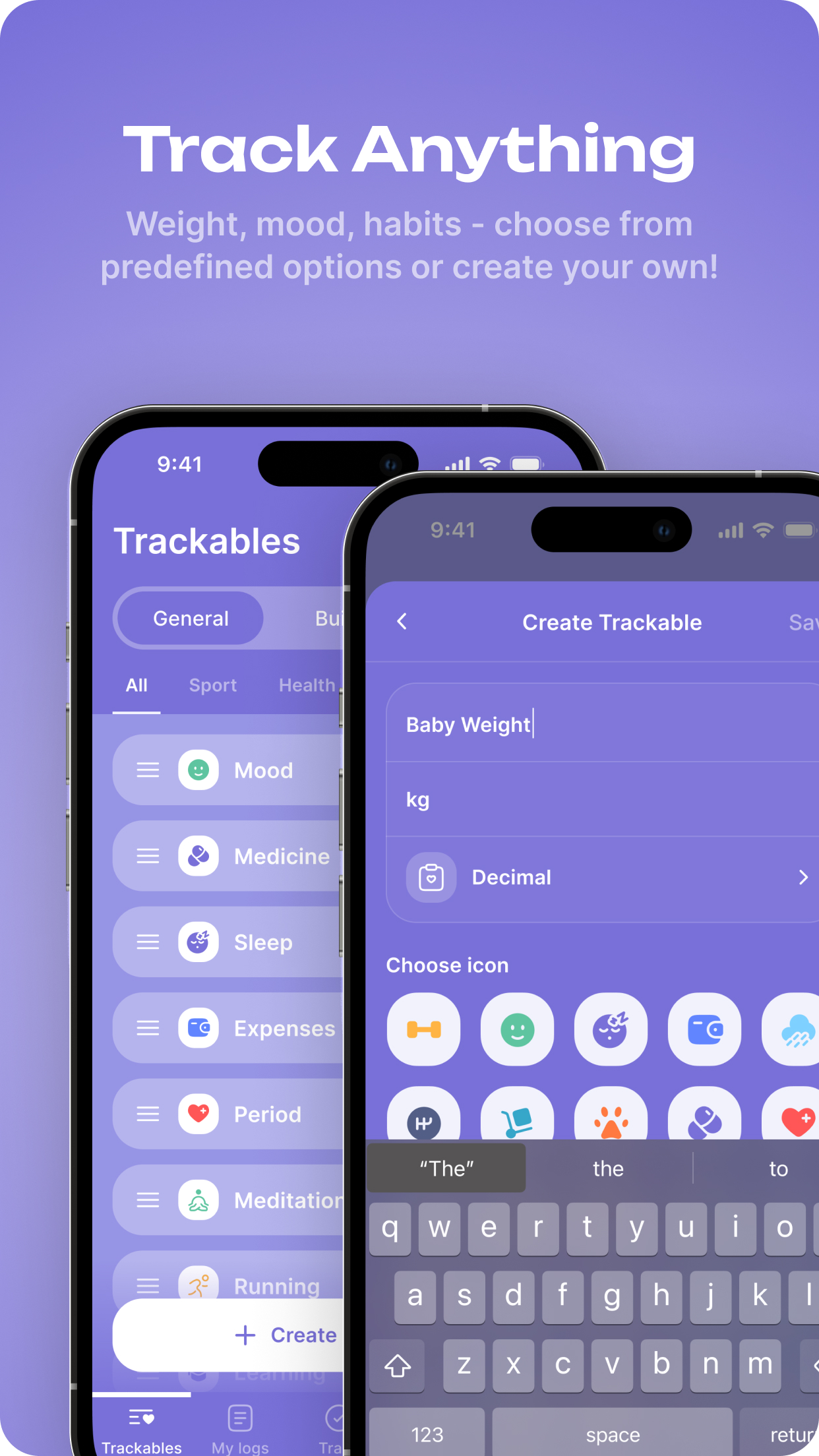 My Tracker App: Habits & More