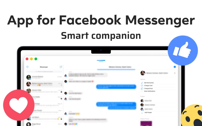 Screenshot #1 pour App for Facebook Messenger