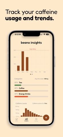 beano - caffeine tracker Screenshot 3 of 4