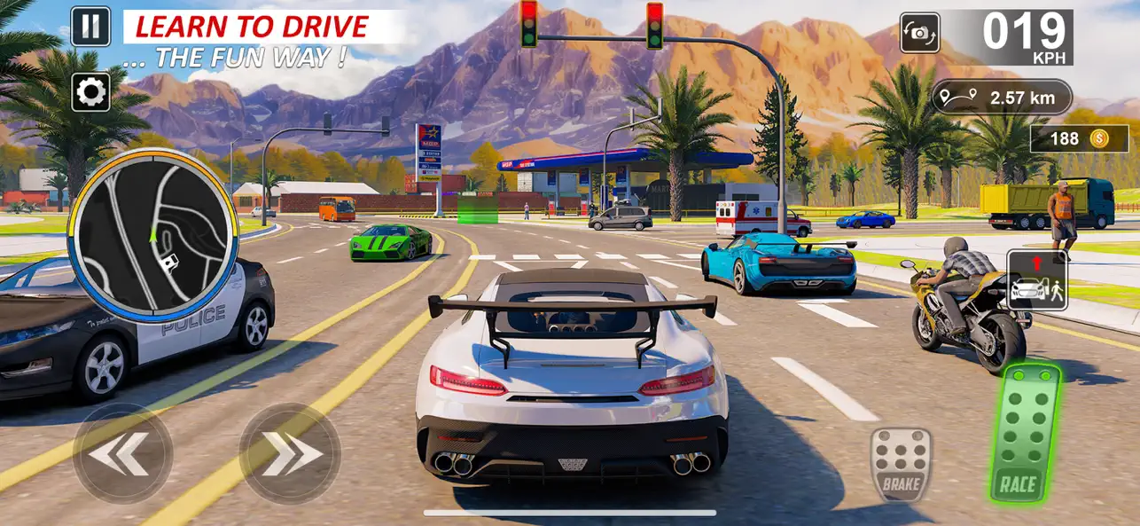Screenshot #1 pour jeu de conduite voiture réelle