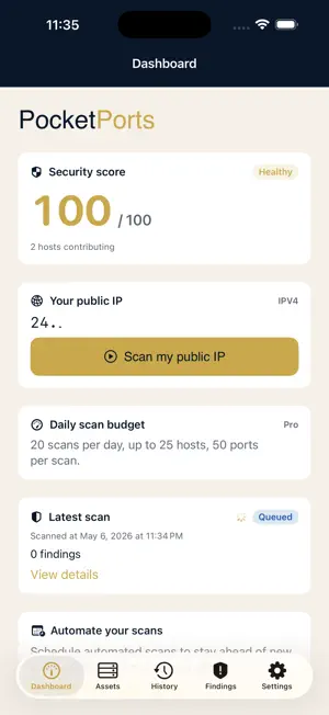 PocketPorts - Port Scanner screenshot 1