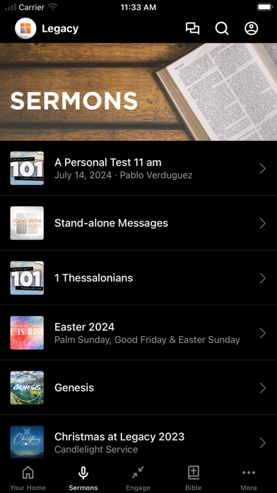 Legacy Bible Church Screenshot