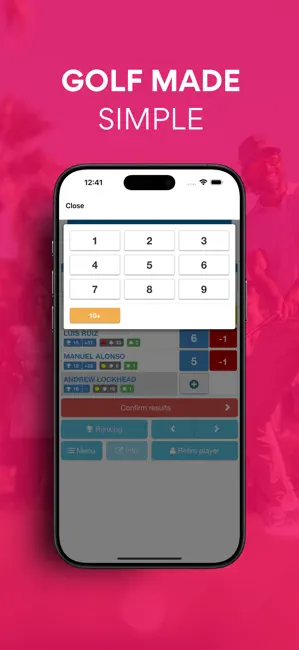 Golf Directo: Live Scoring iPhone screenshot 2