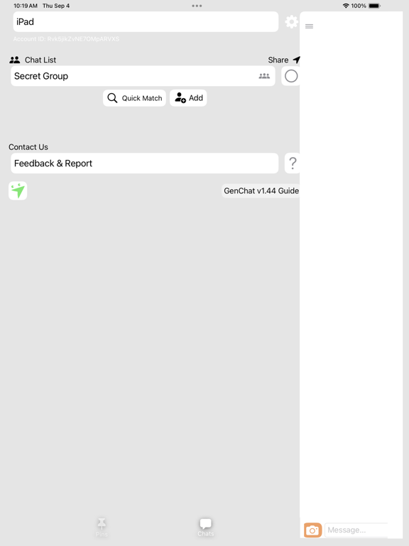 GenChat - Public Messenger iPad screenshot 3 - Social Networking app
