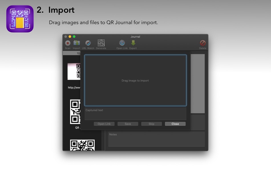 #2. QR Journal (macOS) Podle: Josh Jacob