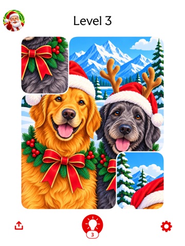 Christmas Puzzle - Paint Art iPad screenshot