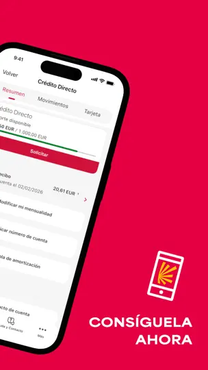 Captura de pantalla de Cofidis España en iPhone 8