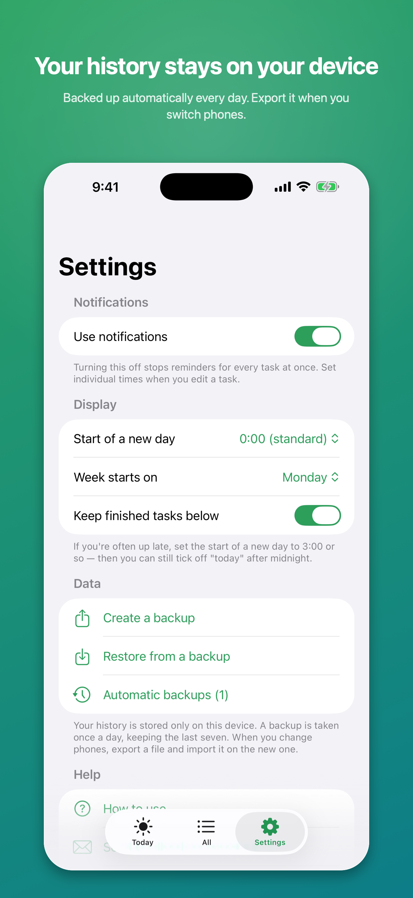 Tsuzuku: Habit Tracker & ToDo screenshot 6