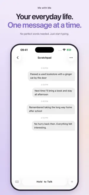 Me with Me: Chat-Style Journal screenshot 4