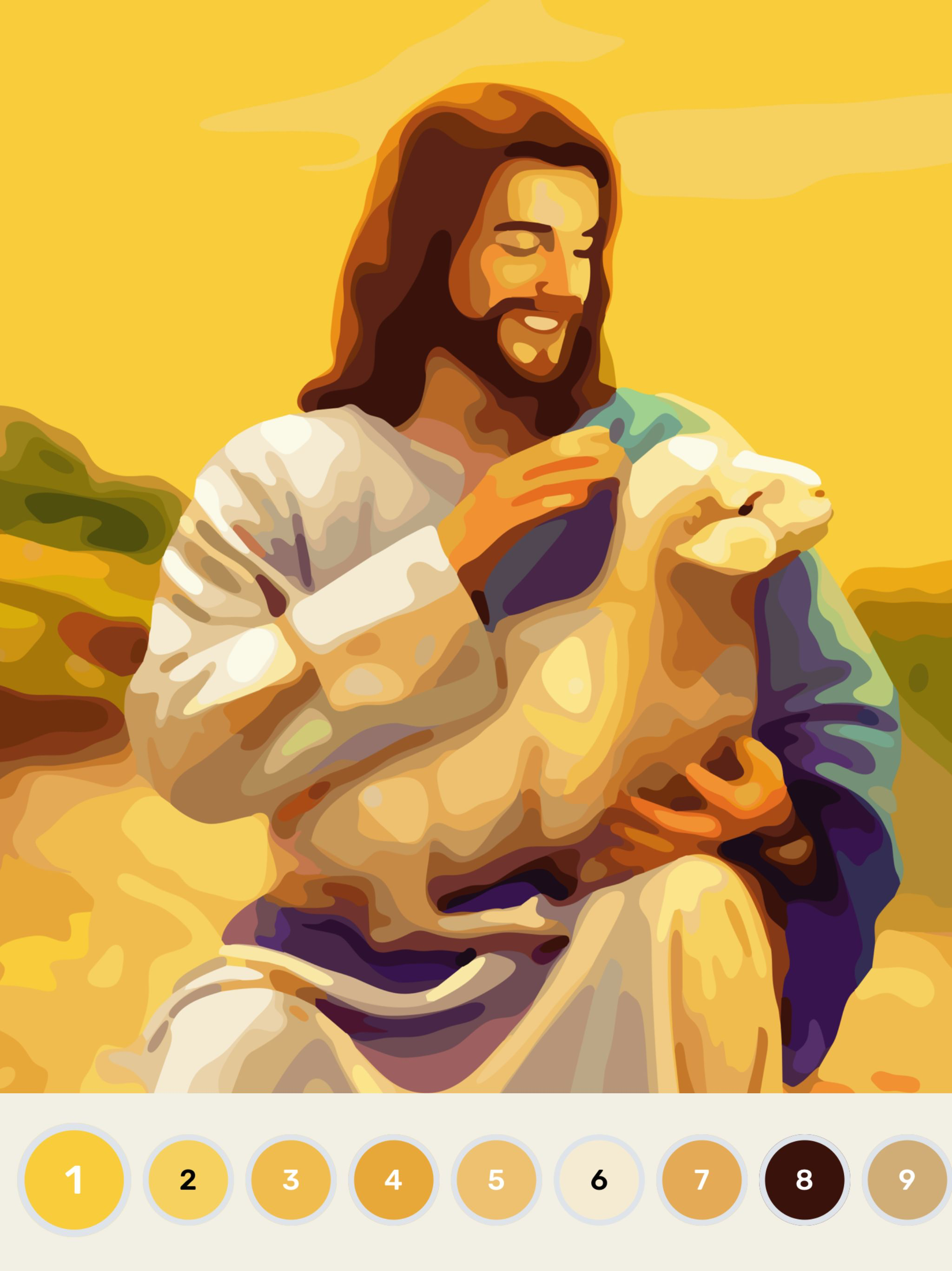 Bible Oil Coloring By Number