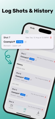 GLP‑1 Shot Tracker - DoseAI screenshot