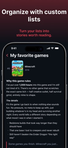 Cartridge: Game Log & Backlog screenshot