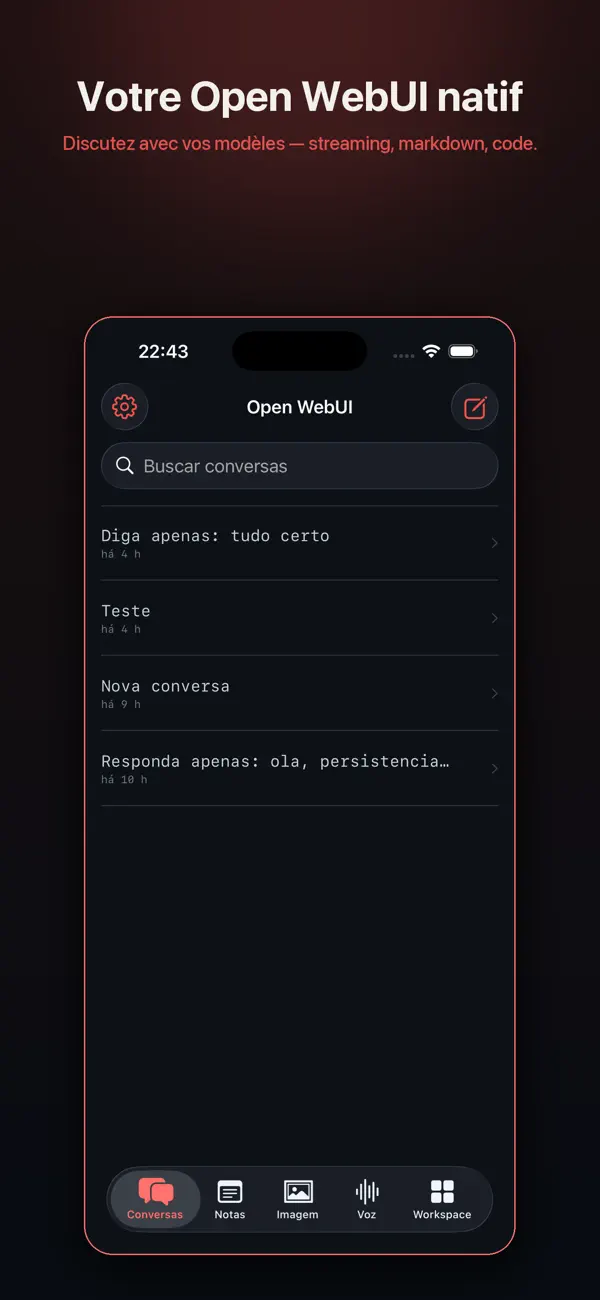 Screenshot #2 pour OpenWebUI - Mobile