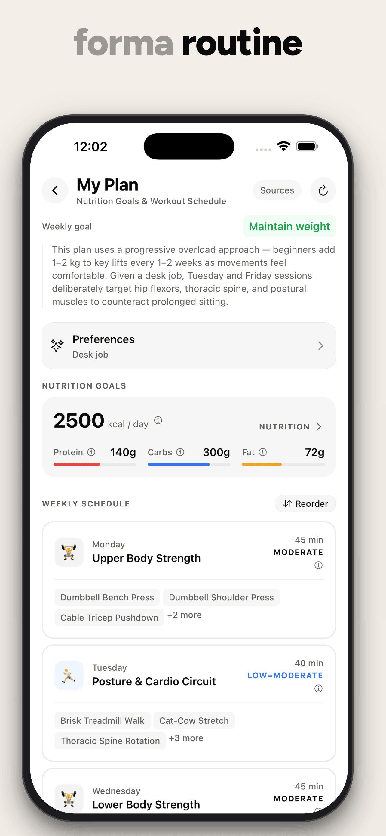 Forma: Fitness & Nutrition screenshot 5